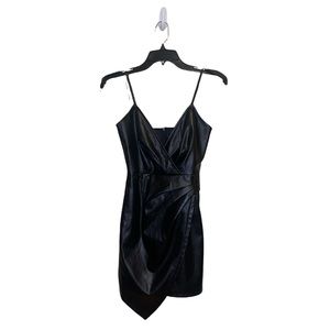 [Lulus] Leather Dress V Cut